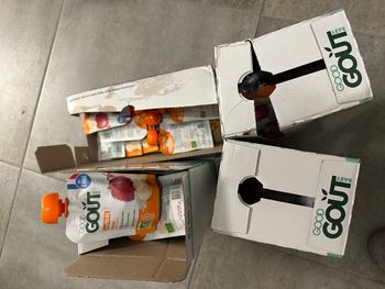 Lot 4x10 Good goût Pomme Banane riz 