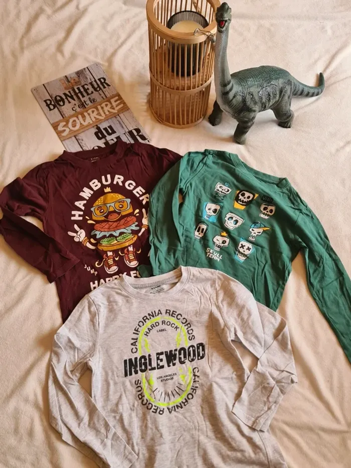 Lot de 3 tee-shirt manches longues 6 ans