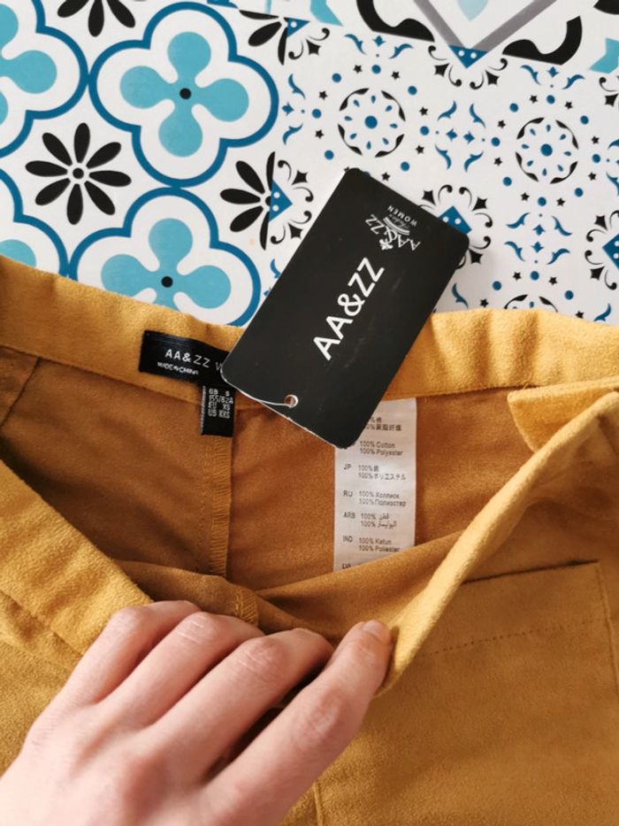 Short velours aa&zz taille 34 - photo numéro 3