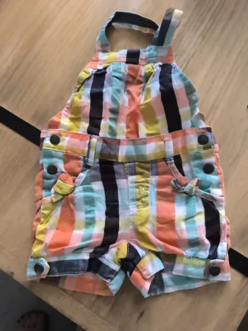 Salopette short 6 mois