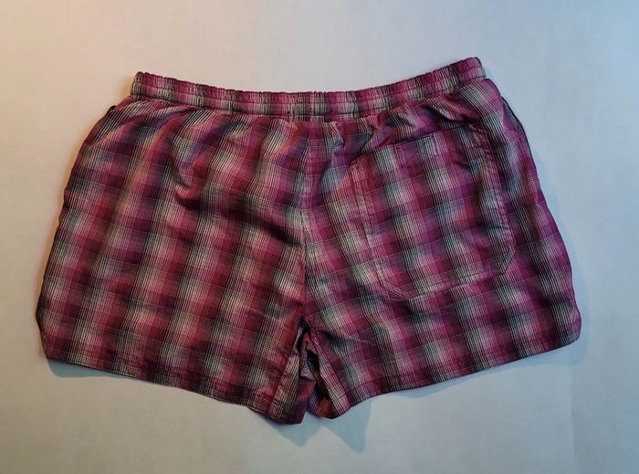 Short de bain Antony Morato à carreaux violet taille M en excellent état - photo numéro 3