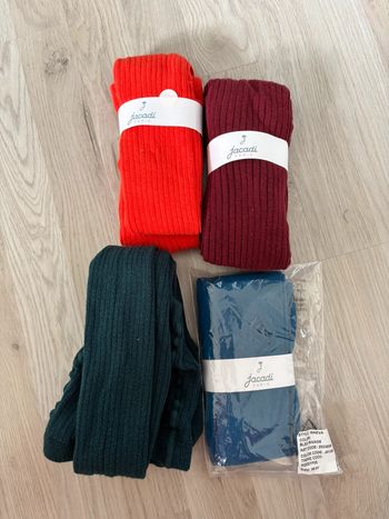 4 collants 35/37 Jacadi