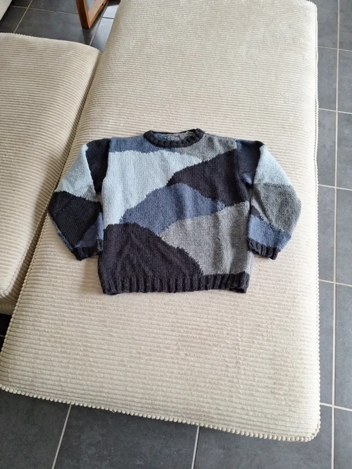 Pull en laine fait main