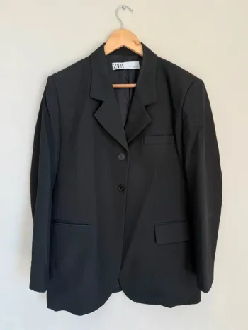Blazer Zara noir oversize