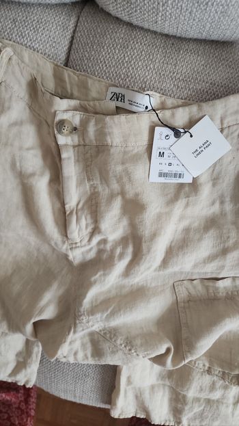 Zara pantalon en lin