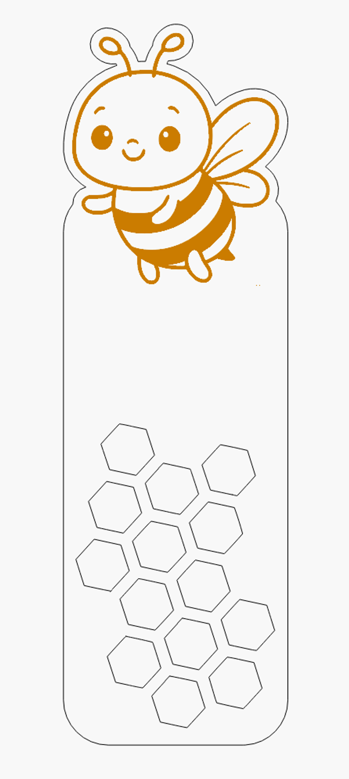 Lot de 20 marque-page abeille