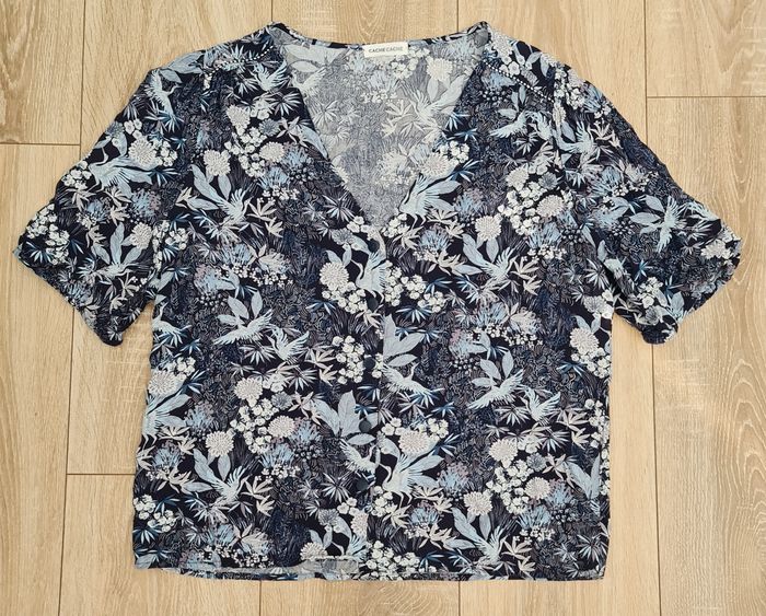 T. 38 (M) - Jolie Blouse bleue