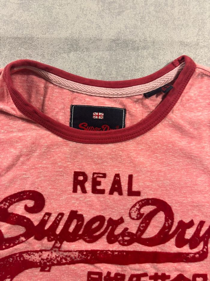 T-Shirt Superdry Rose et rouge Taille M - photo numéro 4