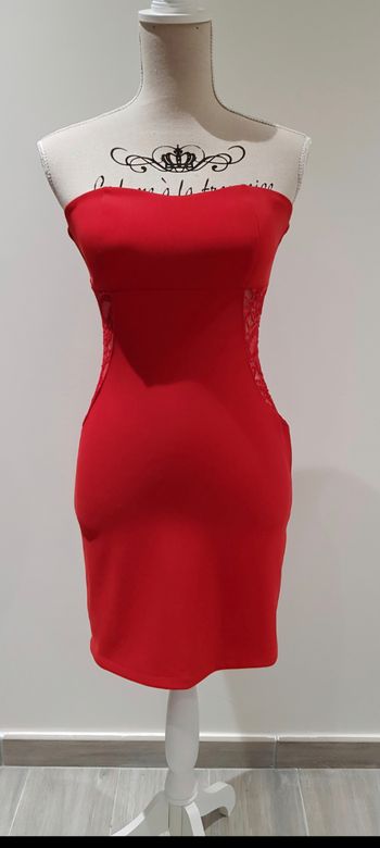 Robe bustier rouge 