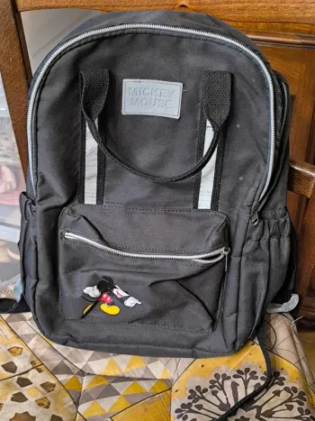 Cartable/ Sac à dos gris Mickey