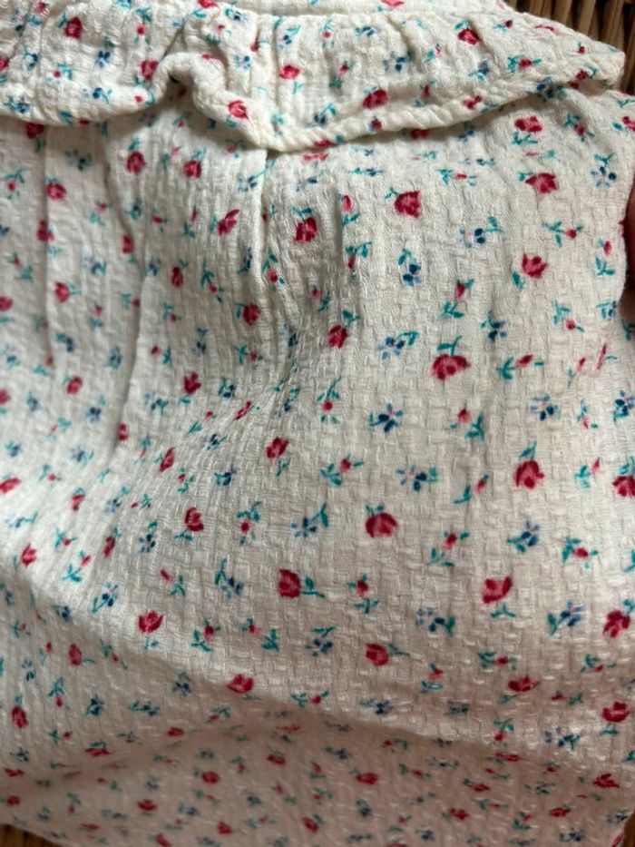 Zara combinaison/salopette légère 3 mois - motif fleuri - photo numéro 4