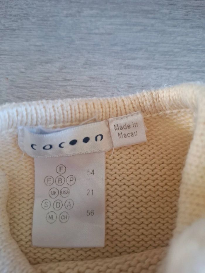 Gilet cache coeur en laine cocoon - photo numéro 3