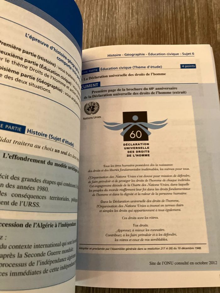 Annales  bac pro toutes séries français histoire géographique - photo numéro 5