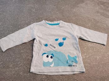 T-shirt à manches longues bébé garçon 6/9 mois comme neuf