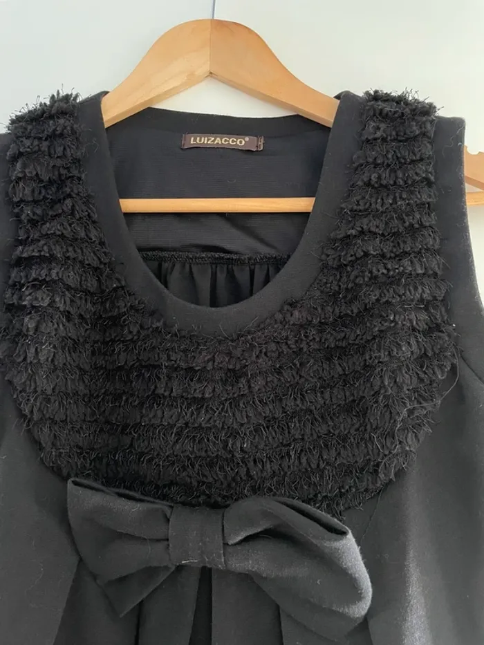 Robe noire avec noeud luizacco 36 - photo numéro 2