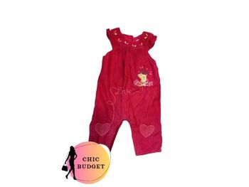 Salopette Rouge DT - Taille 6 Mois - Très Bon État