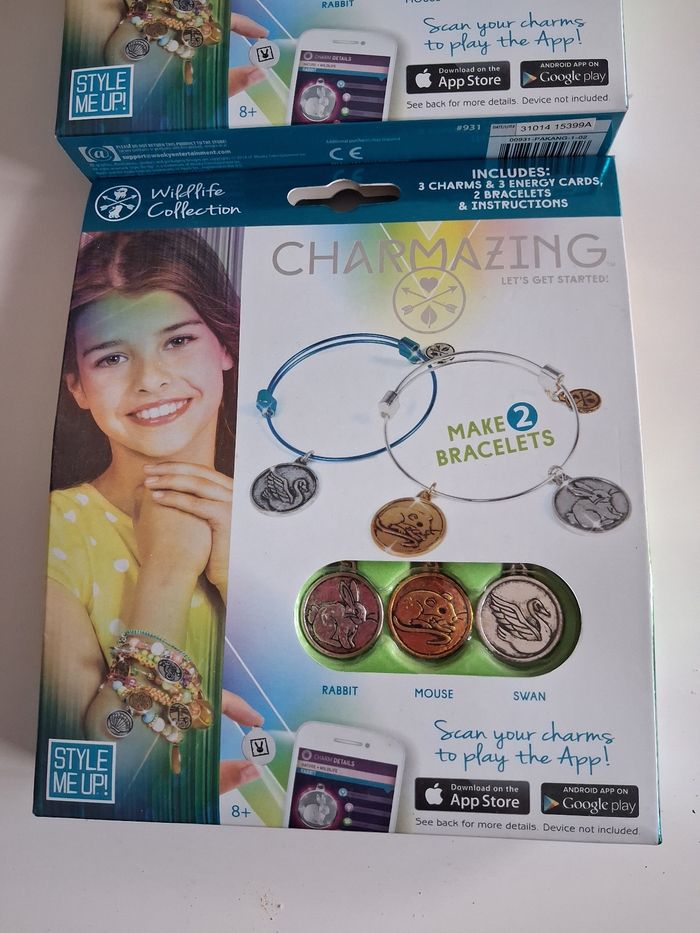 Lots de 2 boîtes de kit bracelets Charmazing neuf - photo numéro 2