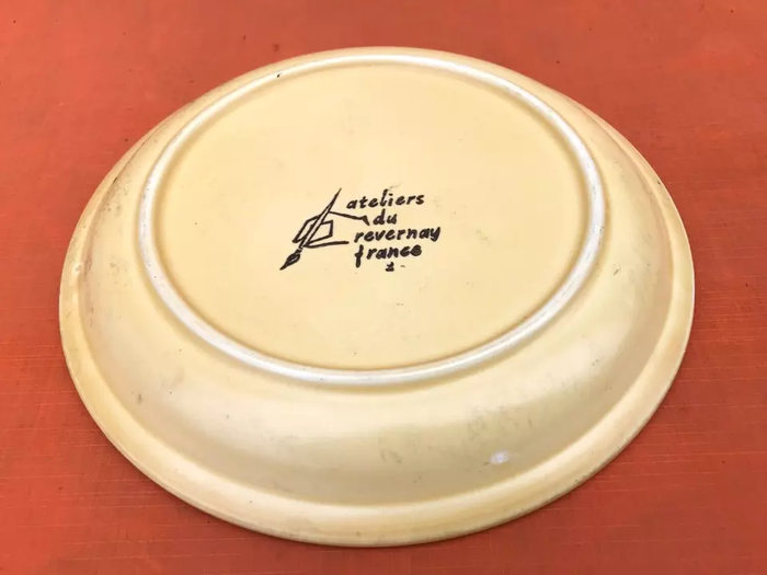 Années 1960 6 assiettes à dessert Ateliers du Revernay France (Digoin Saône-et-Loire) Grès mat - photo numéro 5