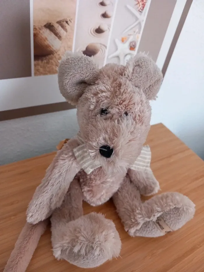 Peluche souris Louise Mansen 21cm - photo numéro 3
