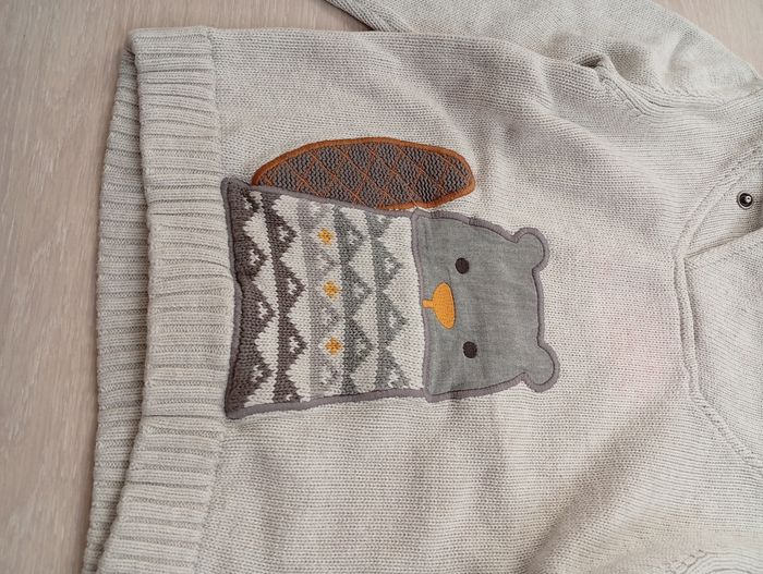 Pull 3 ans Obaibi beige - photo numéro 2