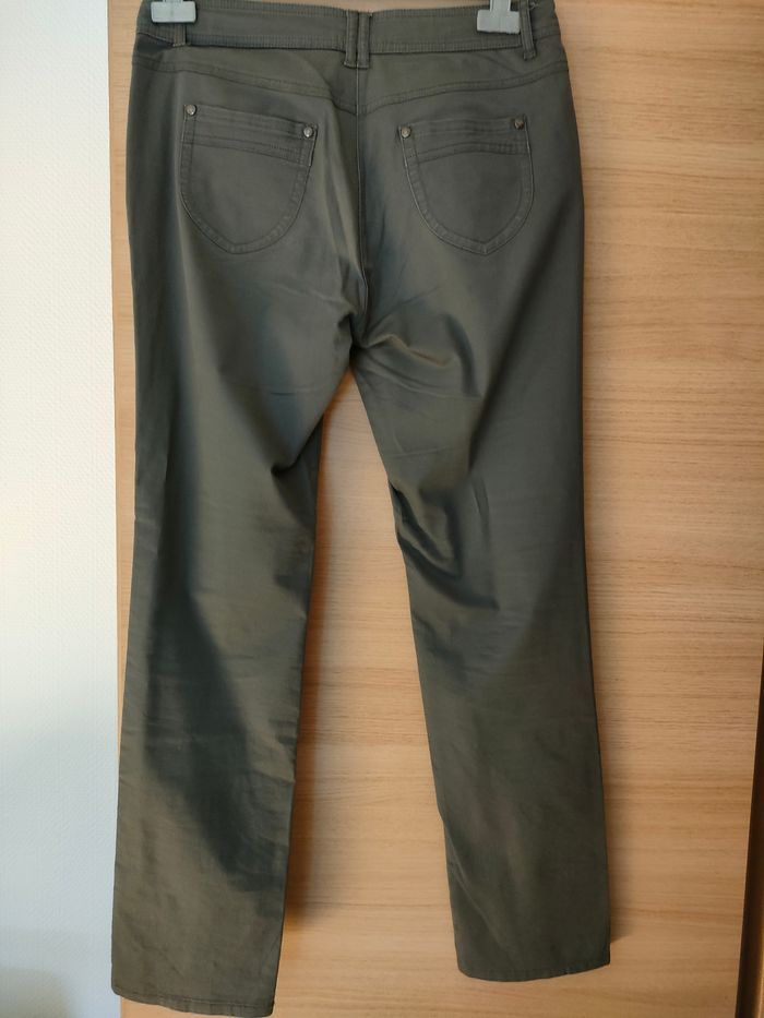Pantalon toile gris - photo numéro 2