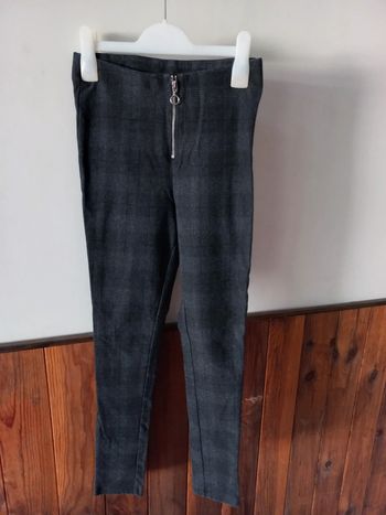 Pantalon gris anthracite à carreaux