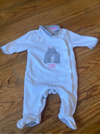Pyjama velours  bébé fille