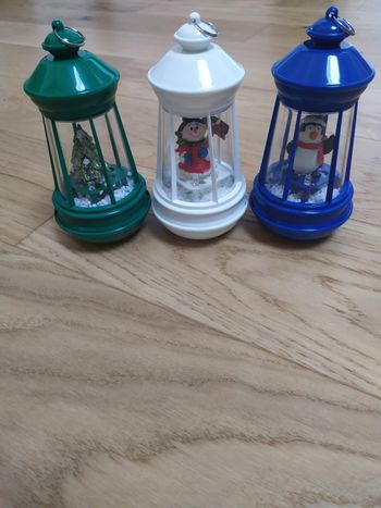 Lot de 3 petites lanterne de Noël