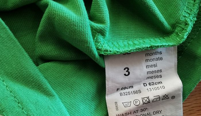 Lot 2 t-shirts manches courtes jaune vert Grain de blé 3 mois - photo numéro 8