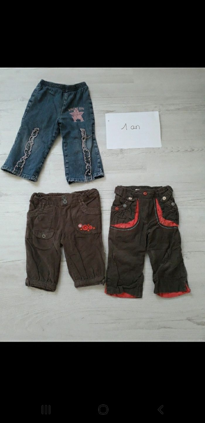 Pantalons fille 12mois