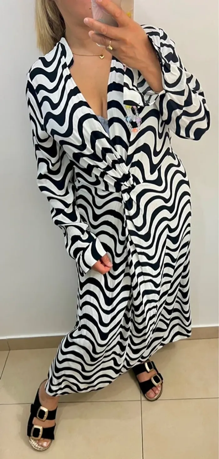 Robe longue fluide imprimée Marks&Spencer - photo numéro 4