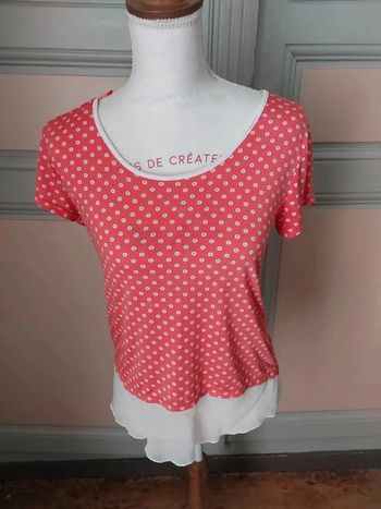 Joli T shirt Cache cache taille 1 ( S / 36 ) en très bon état .