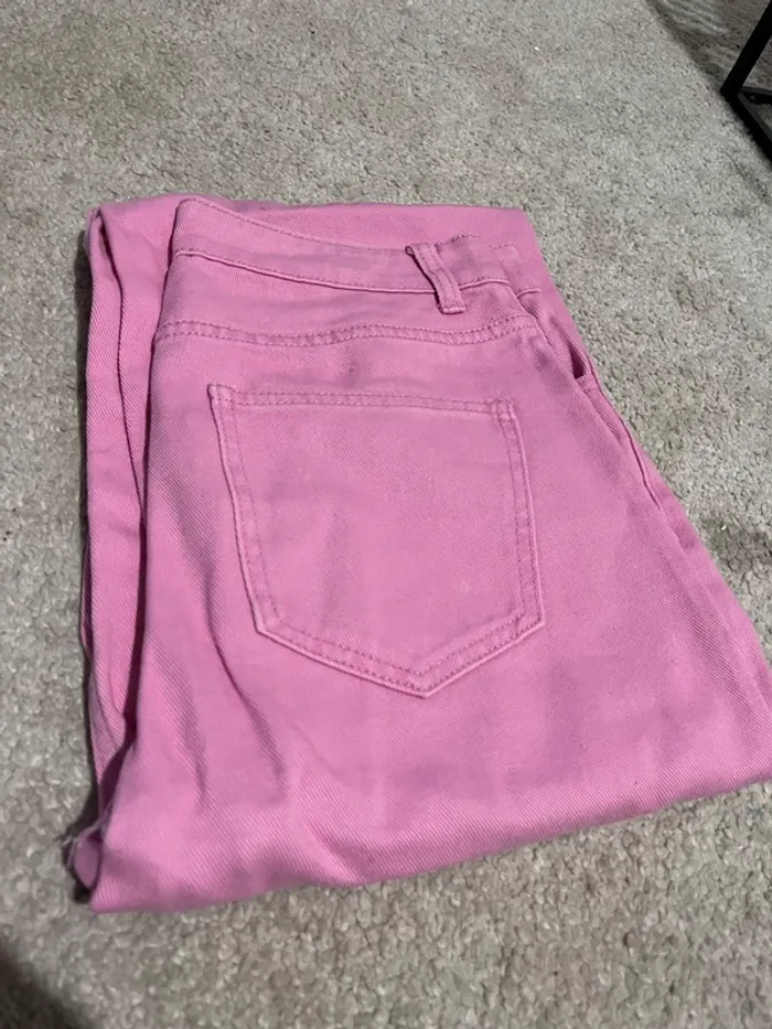 Jean large rose Kiabi