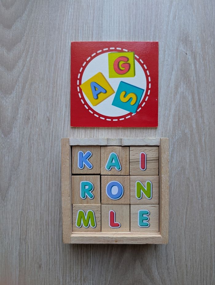 Boîte avec lettres en bois - photo numéro 7