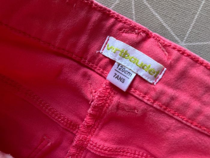 Joli Short avec revers rose bonbon 7 ans Vertbaudet - photo numéro 5