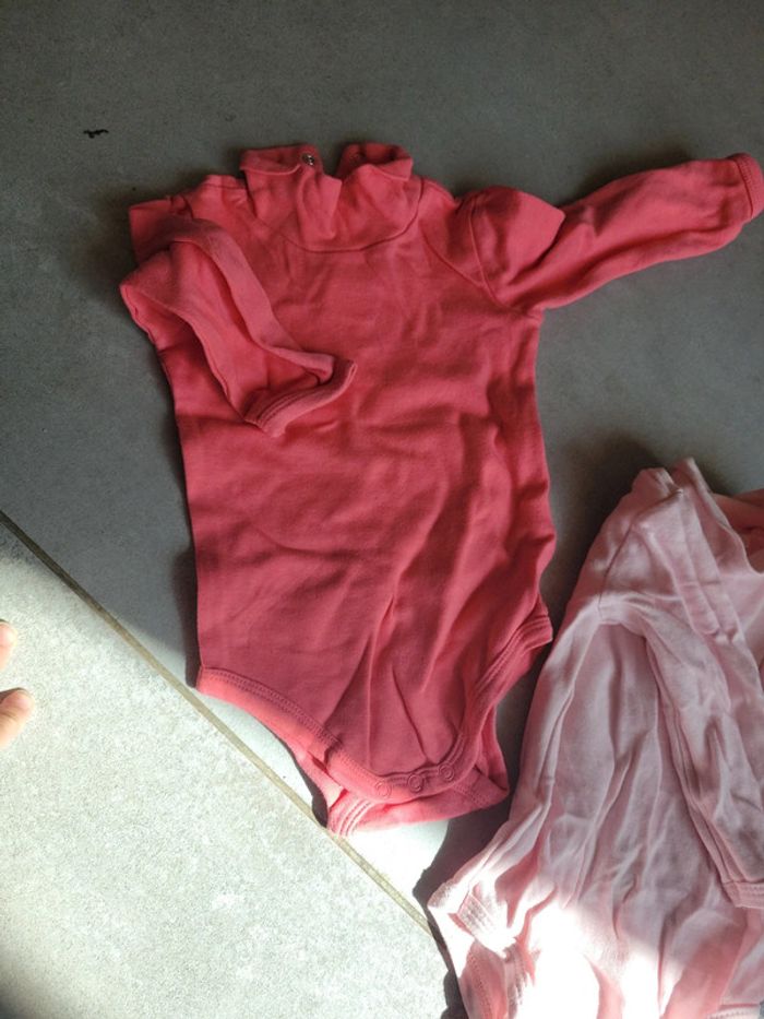 Lot bodie bébé fille taille 80 cm avec col roulé saison froid manche longue - photo numéro 6