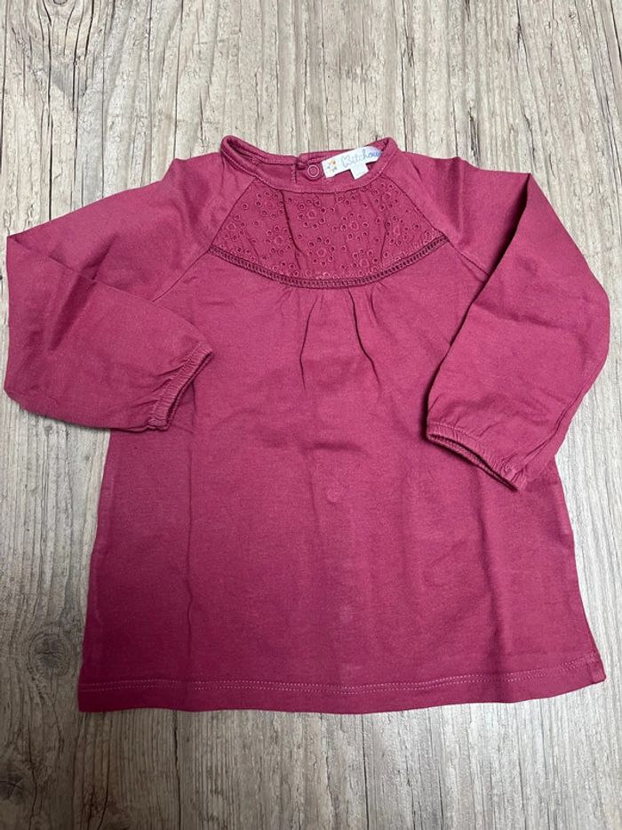 Teeshirt manches longues Kitchoun taille 12 mois