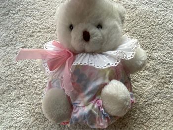 Doudou peluche ours avec salopette Corolle 🌻