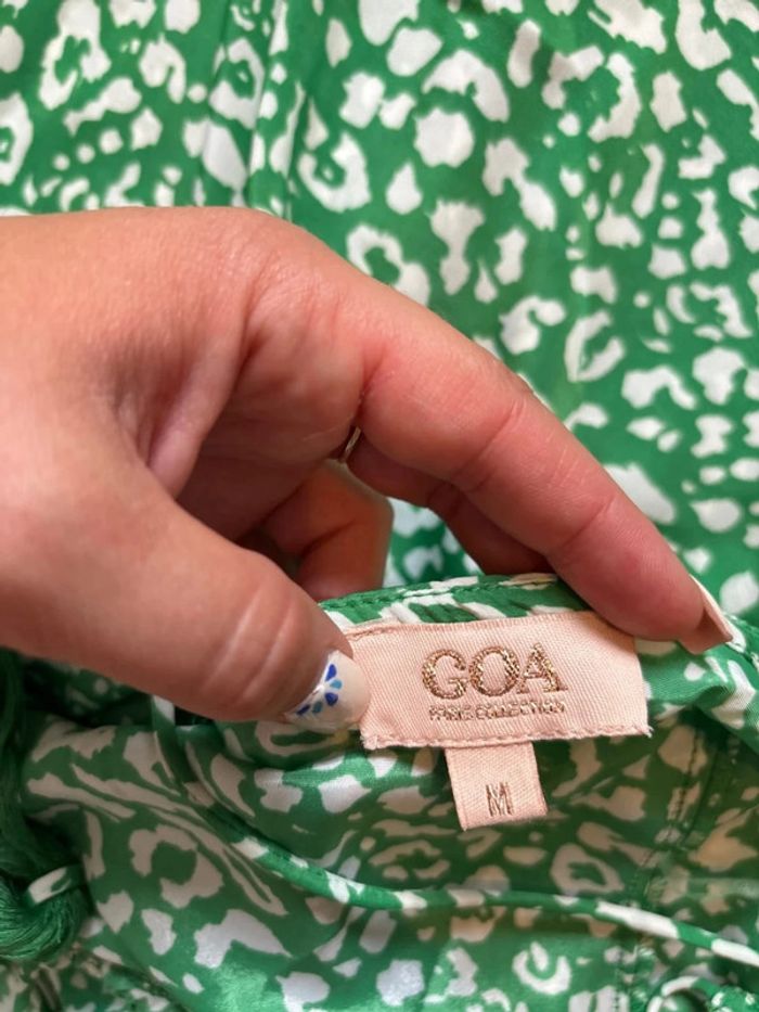 Robe longue verte et blanche GOA taille M - photo numéro 10