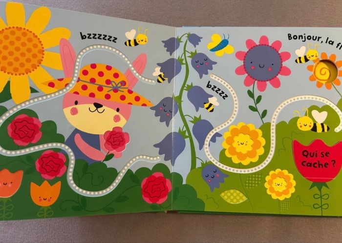 Livre bébé avec mon doigt « Le Jardin » neuf