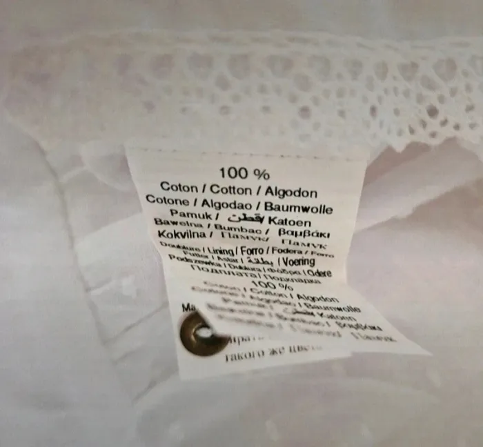 Robe blanche volantée sans manches dentelle Taille 38/40 Neuve - photo numéro 4