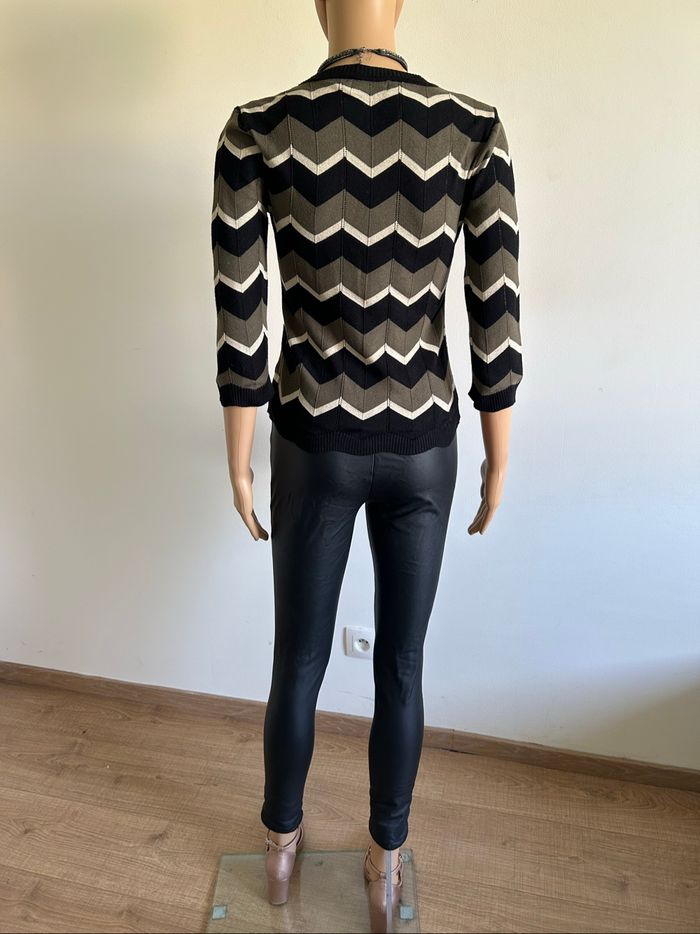 Pull court rayé Drôle de Copine taille S/M TBE - photo numéro 6