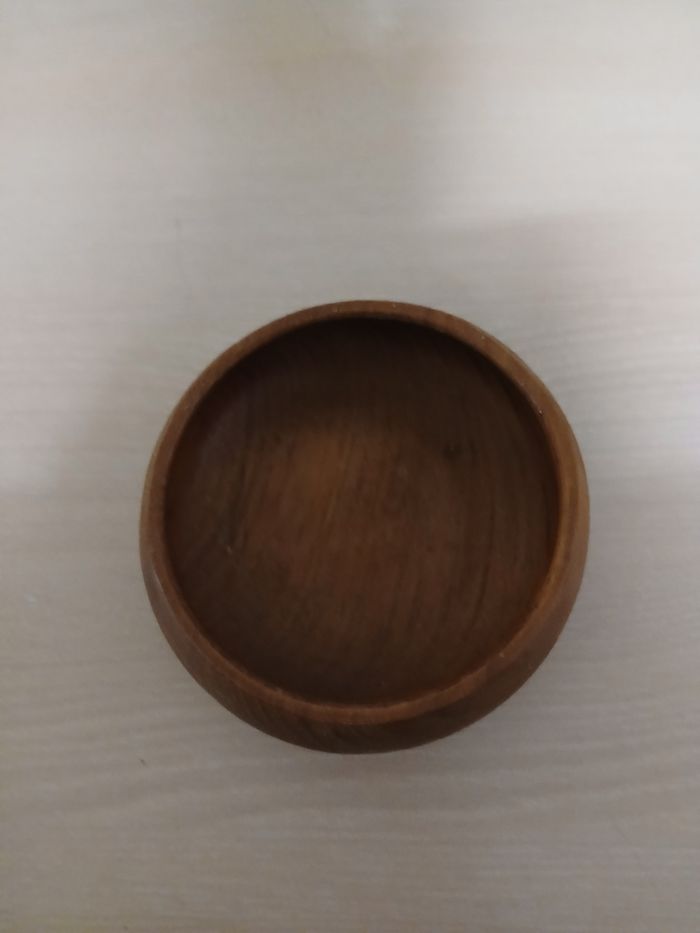 Vide poche en teck fabique en thailande 13x13cm - photo numéro 4