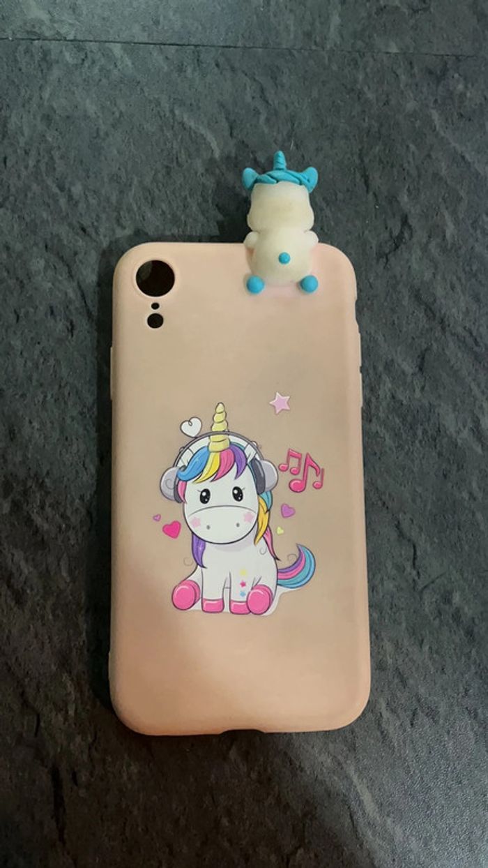 Coque licorne iPhone XR