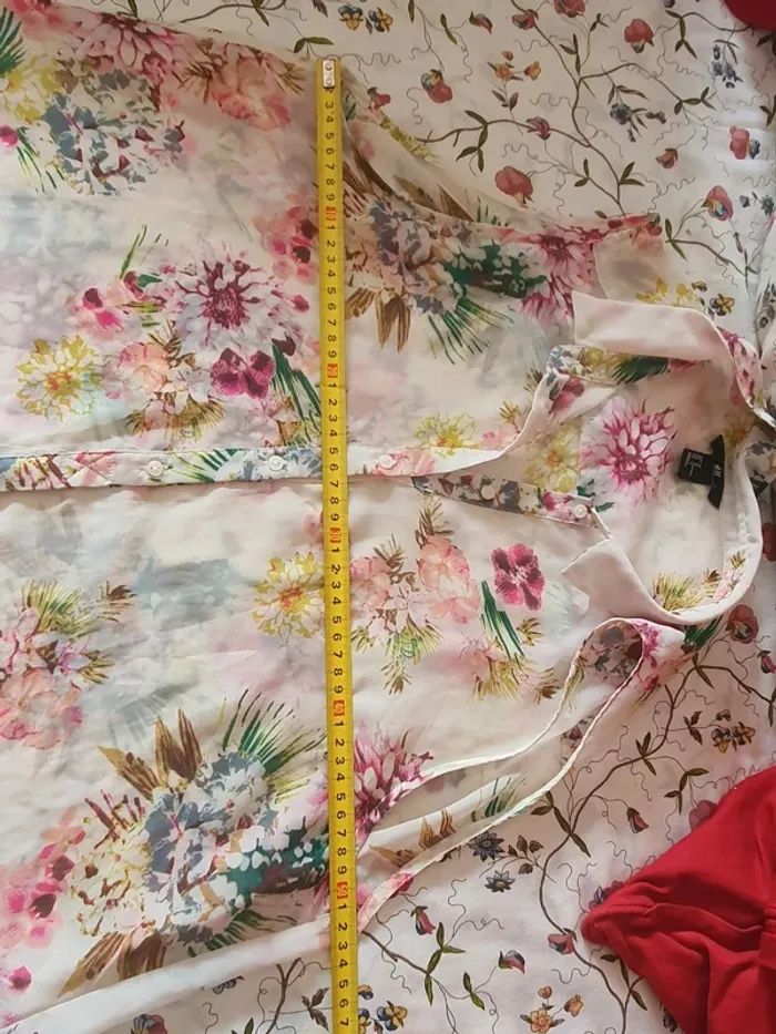 Camisa flores H&M T.46 - photo numéro 3