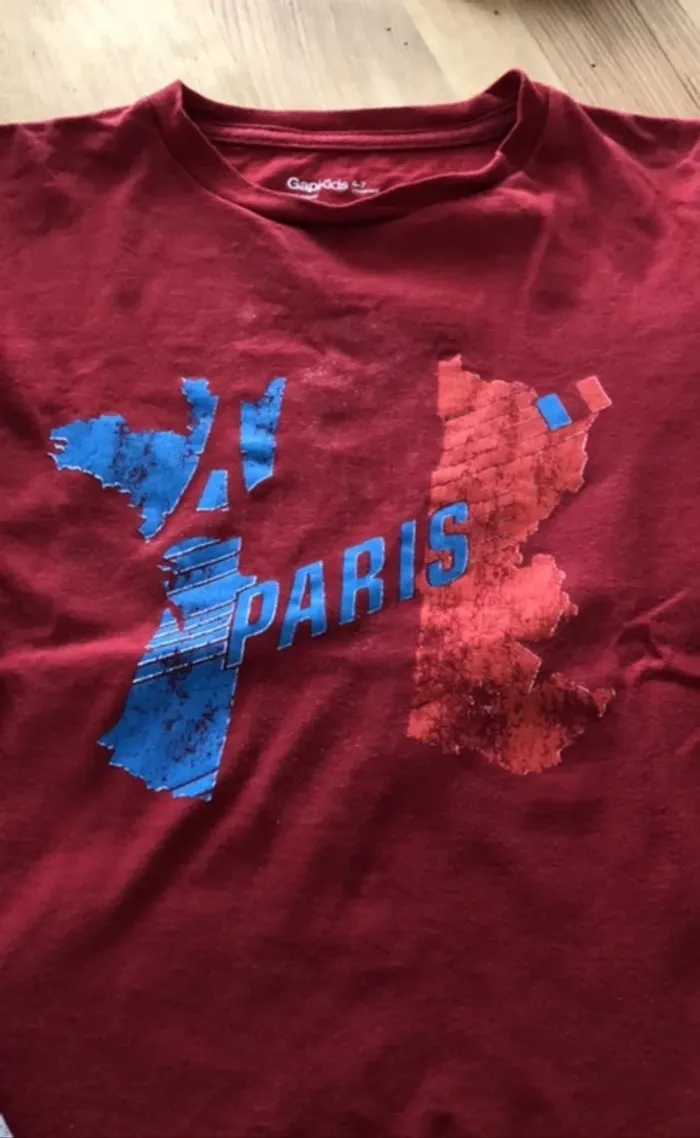 Lot 2 tee-shirts Gap 6/7 ans - photo numéro 3