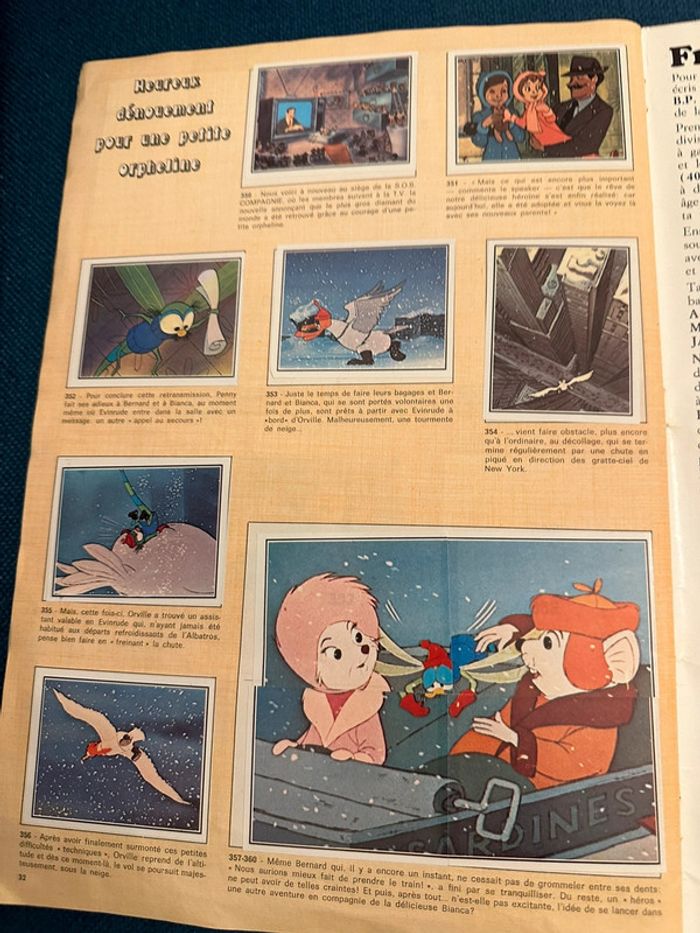 Album livre Panini complet stickers autocollants Disney Bernard et Bianca souris ancien vintage - photo numéro 9