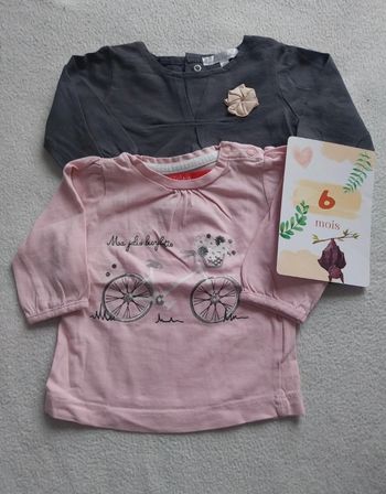 Lot 2 t-shirt 6 mois