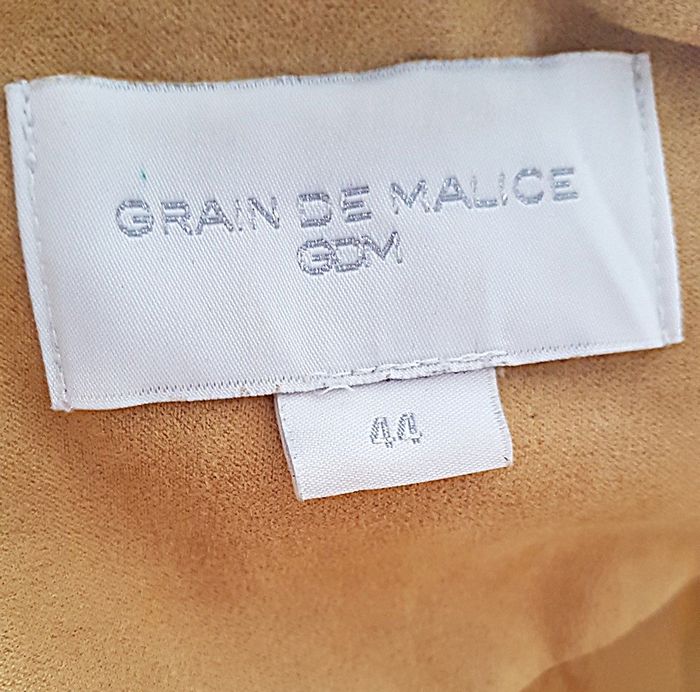 Manteau jaune chiné noir Grain de Malice Taille 44 - photo numéro 5