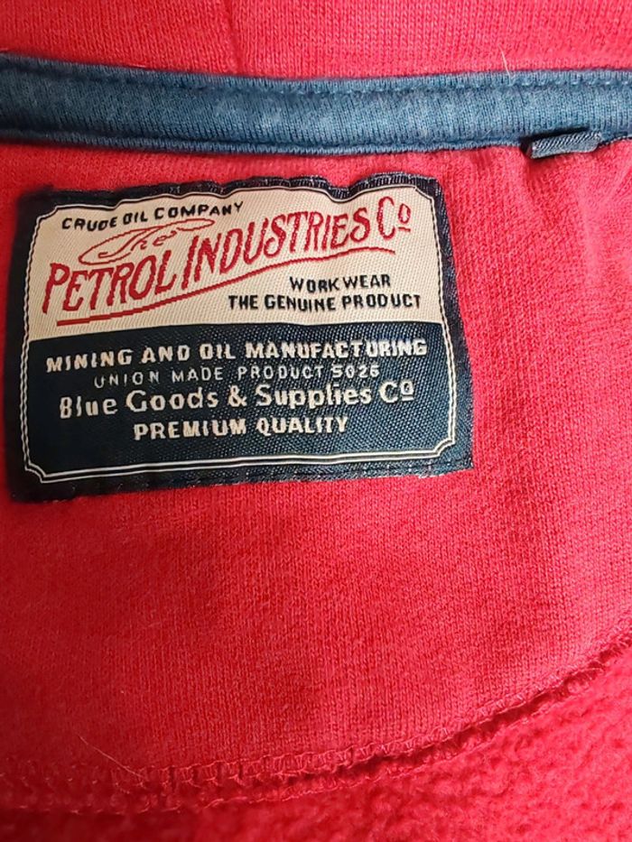 Veste avec capuche zippée rouge Petrol Industries 12 ans - photo numéro 4